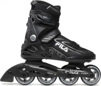 Patina rekreative Fila Legacy Comp, rrota 80mm 82A, ABEC 5, e zezë gri, nr 42