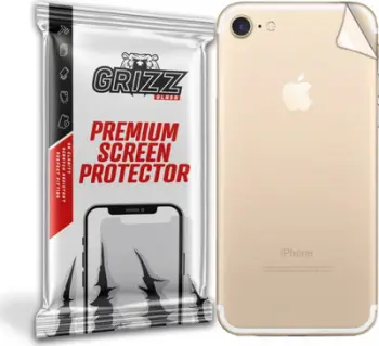 Folie mbrojtëse e pasme GrizzGlass për Apple iPhone 7, përfundim sateni, transparente