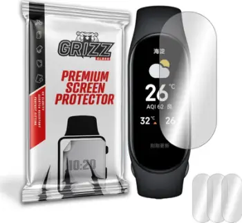 Mbrojtëse ekrani GrizzGlass Hydrogel Film, për Xiaomi Mi Band 7, set 3 copë, transparente