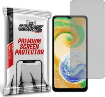 Folie mbrojtëse mat GrizzGlass për Samsung Galaxy A04s, rezistente ndaj gërvishtjeve, transparente