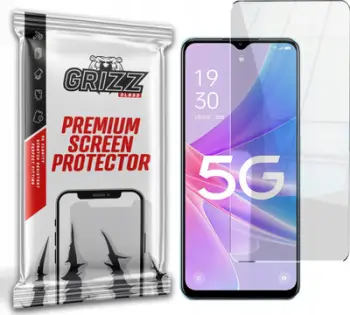 Xham mbrojtës hibrid GrizzGlass HybridGlass për Oppo A1x 5G, transparant