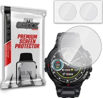 Xham mbrojtës smartwatch Grizz Hybrid Glass Giewont GW430-1, 2 copë, i pastër transparent