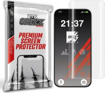 Folie mbrojtëse GrizzGlass Hydrofilm për Apple iPhone 16 Plus, hidrogel, transparente