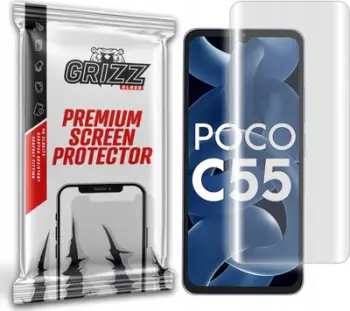Mbrojtëse ekrani GrizzGlass Hydrofilm për Xiaomi Poco C55, hydrogel, transparente