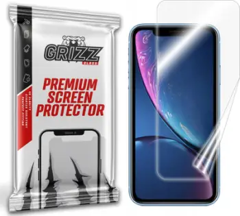 Mbrotës ekrani GrizzGlass Ceramic Film për Apple iPhone XR, film keramik fleksibël, transparent