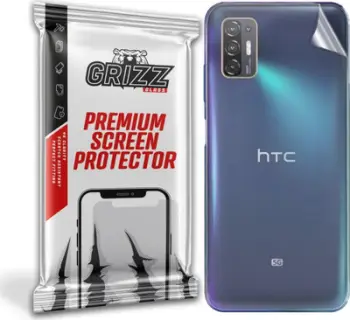 Film mbrojtës prapavie GrizzGlass për HTC Desire 21 Pro 5G, SatinSkin, transparent