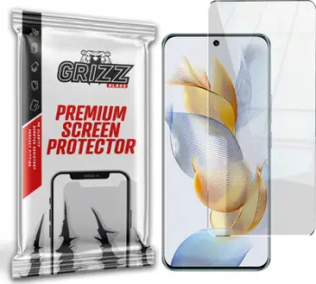 Xham mbrojtës hibrid GrizzGlass HybridGlass Honor 90, transparencë e lartë, rezistent ndaj gërvishtjeve