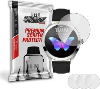 Mbrojtëse ekrani GrizzGlass Hydrogel Film, për smartwatch Grizz Kingwear KW10, transparente
