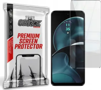 Xham mbrojtës hibrid GrizzGlass për Motorola Moto G14, transparencë e lartë