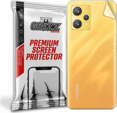 Folie mbrojtëse e pasme GrizzGlass për Realme 9 4G, transparente - 1