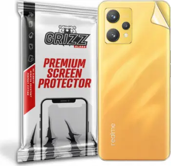 Folie mbrojtëse e pasme GrizzGlass për Realme 9 4G, transparente