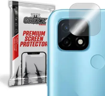 Mbrojtës kamere GrizzGlass për Realme C21, xham hibrid, 2 copë, transparent