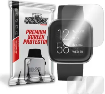 Mbrojtëse ekrani GrizzGlass Hydrogel Film për Fitbit Versa 2, 3 copë, transparente