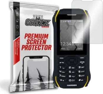 Xham mbrojtës hibrid GrizzGlass për MyPhone Hammer Delta, transparent