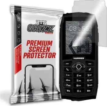 Xham mbrojtës hibrid GrizzGlass për MyPhone Hammer 3 Plus, transparant