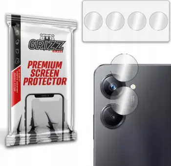 Mbrojtës kamere GrizzGlass Hybrid Glass për Realme 10 Pro, set 2 copë, transparent