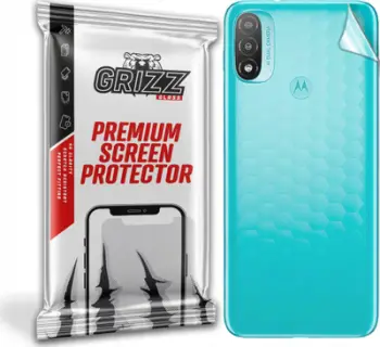 Film mbrojtës pasme GrizzGlass për Motorola Moto E20, fleksibël, përfundim sateni, transparent