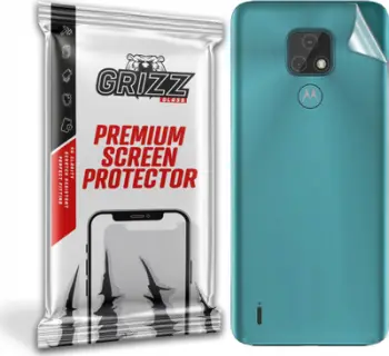 Folie mbrojtëse e pasme GrizzGlass për Motorola Moto E7, fleksibël, transparente