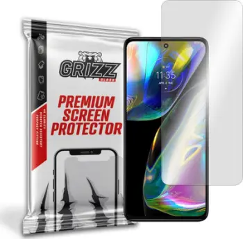 Xham mbrojtës hibrid GrizzGlass për Motorola Moto G82, transparencë e lartë, shtresë oleofobike