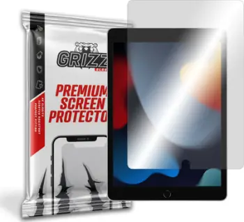 Xham mbrojtës GrizzGlass Hybrid Glass për Apple iPad 10.2 2019 2021, gjenerata 7 8 9, transparent