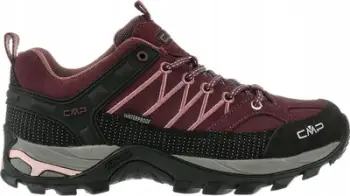 Këpucë trekingu CMP Rigel Low WP W 3Q13246-H910, rezistente ndaj ujit, për femra, të zeza burgundy