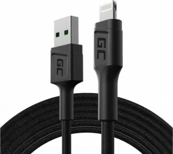 Kabllo USB Green Cell GCRay USB-Lighting 200cm, dritë e pasme LED