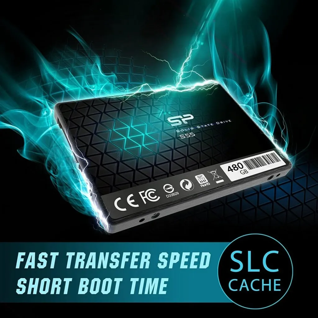 Disk SSD Silicon Power Slim S55, 2.5", 480GB, SATA III - 3