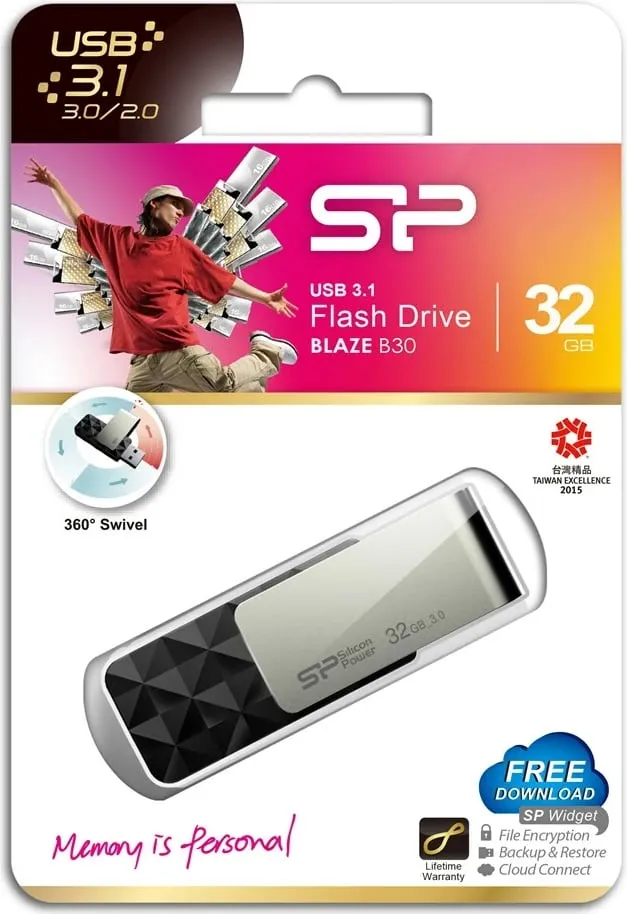 Pendrive USB Silicon Power B30 SP032GBUF3B30V1K, 32GB - 4