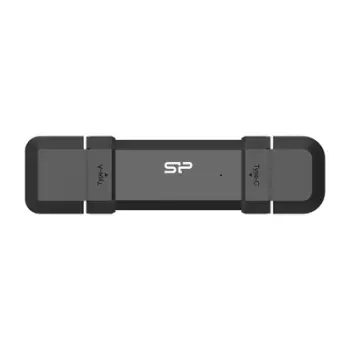 Disk SSD Silicon Power DS72, 500GB, USB-C/USB 3.2 Gen 2, e zezë