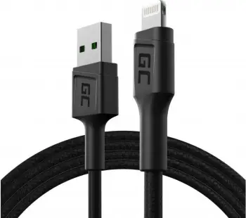 Kabllo Green Cell KABGC21, USB-A në Lightning, 120cm, e zezë