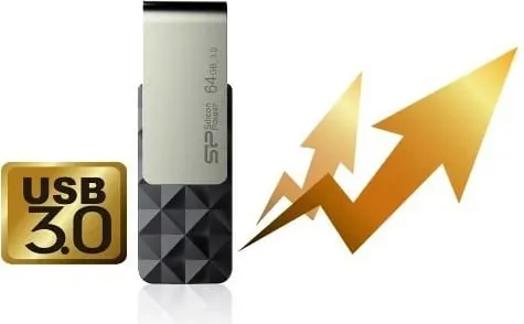 USB Silicon Power Blaze B30, 64GB, USB 3.1, e zezë - 4