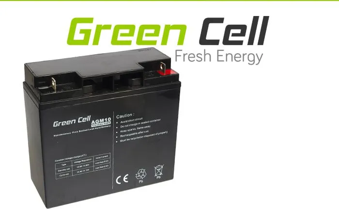 Bateri Green Cell, AGM, 12V, 20Ah (AGM10) - 2
