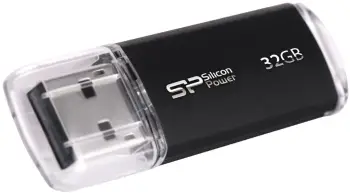 USB Silicon Power ultima U02, 32GB, 2.0, e zezë