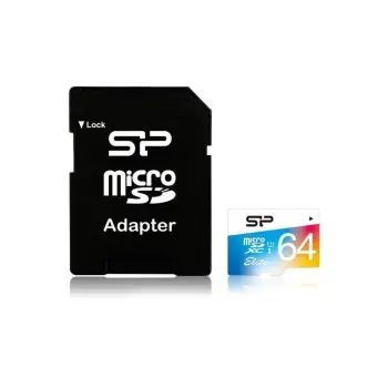 Kartë memorie Silicon Power Elite Micro SD, me adapter, 64GB UHS-I CLASS10, 85MB/S