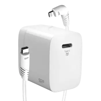 Karikues fast charging Silicon Power QM10, 18W, type-C/Lightning, i bardhë