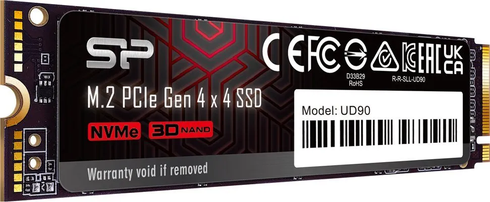 Disk SSD Silicon Power UD90, 4TB, M.2 2280 PCI-E x4 Gen4 NVMe - 2
