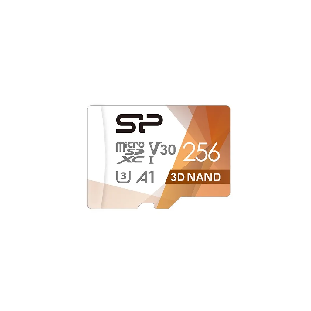 Kartë e memories Silicon Power Superior Pro, MicroSDXC, 256 GB, Class 10 + përshtatës SD - 1