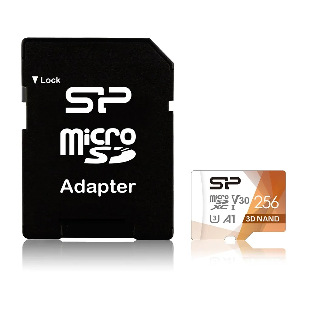 Kartë e memories Silicon Power Superior Pro, MicroSDXC, 256 GB, Class 10 + përshtatës SD - 2