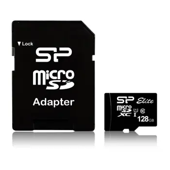 Kartë e memories Silicon Power Elite, MicroSDXC, 128 GB, Class 10 + përshtatës SD