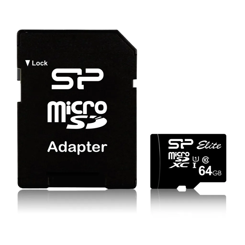 Kartë e memories Silicon Power Elite, MicroSDXC, 64 GB, Class 10 + përshtatës SD - 2