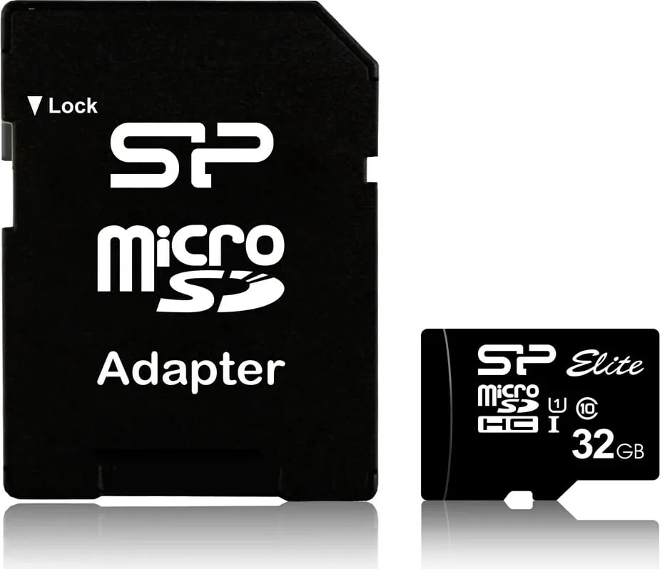 Kartë e memories Silicon Power Elite, MicroSDHC, 32 GB, Class 10 + përshtatës SD - 1