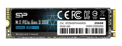 Disk Silicon Power P34A60 M.2, 256GB, PCI Express SLC NVMe - 1