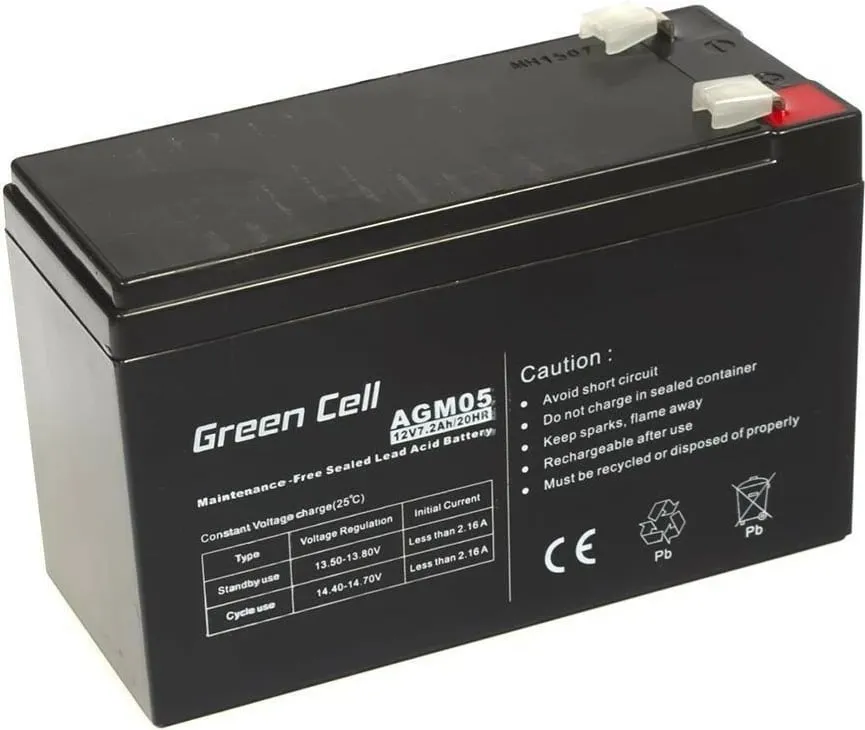 Bateri Green Cell AGM06 UPS, 12 V, 9 Ah - 2
