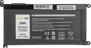 Bateri Green Cell WDXOR për Dell Inspiron, 11.4 V 3400 mAh