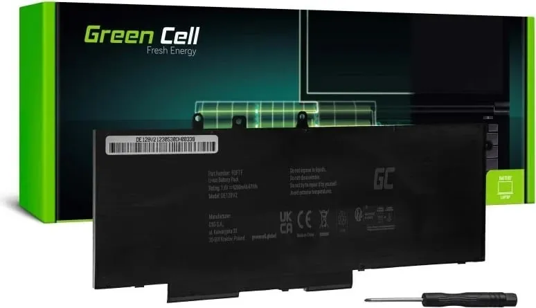 Bateri laptopi Green Cell DE128V2, e zezë - 2