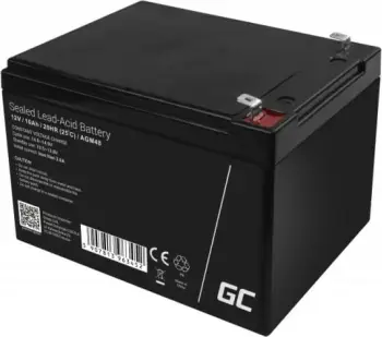 Bateri UPS Green Cell AGM48, 12 V, 10 Ah, e zezë