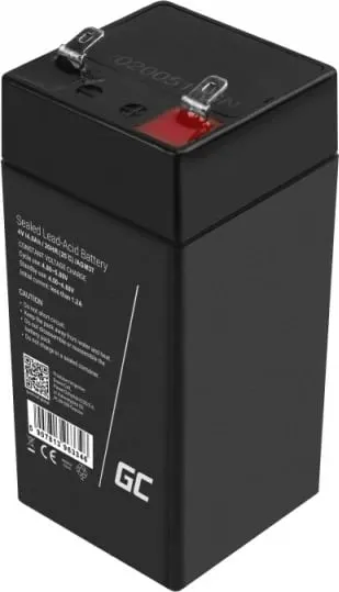 Battery industriale Green Cell AGM37, 4000 mAh, 4 V, e zezë - 3