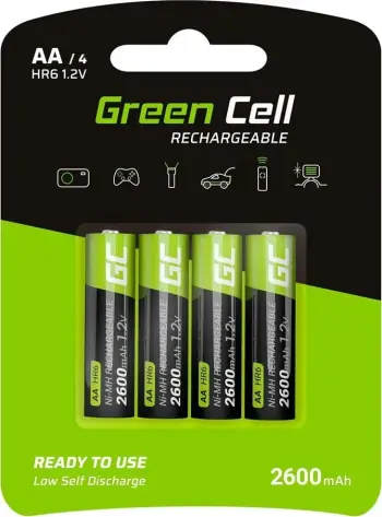 Bateri AA HR6 Green Cell, 2600mAh, 4 copë