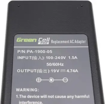 Karikues laptopi Green Cell AD02P, 90W, i zi