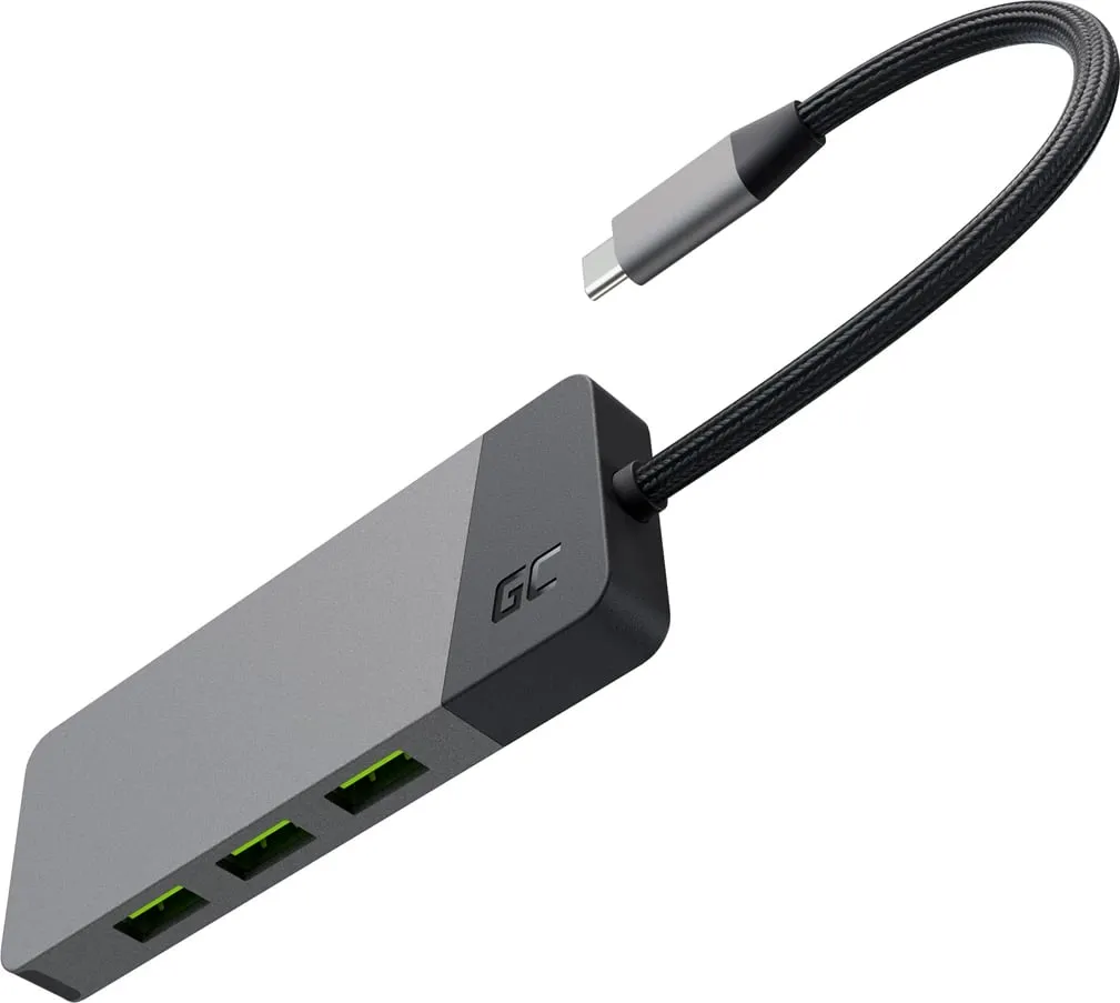 Shpërndarës USB Green Cell, HDMI 4K, USB-C, MICROSD - 4